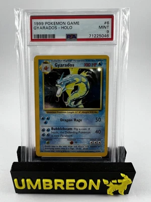 $97.98 • Buy 1999 Pokemon Base Set Unlimited GYARADOS Holo 6/102 PSA 9 MINT