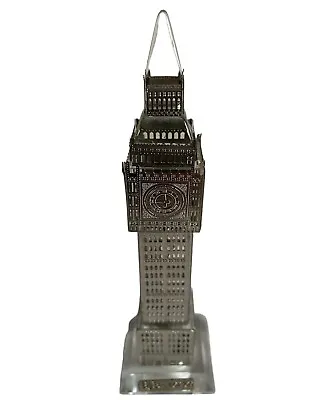 5  Miniature Big Ben Clock Tower Statue Famous Building Model Silver Tone • $12.04