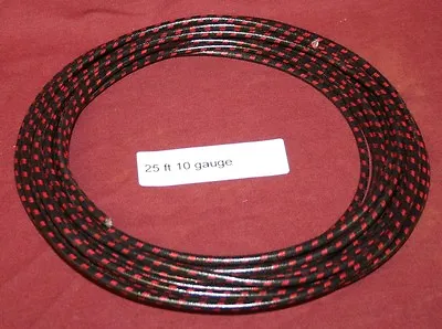 $37.90 • Buy 25 Ft 10 Ga Primary Black W/red Wire Hit & Miss Gas Engine Motor Buzz Coil