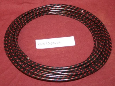 25 Ft 10 Ga Primary Black W/red Wire Hit & Miss Gas Engine Motor Buzz Coil • $37.90