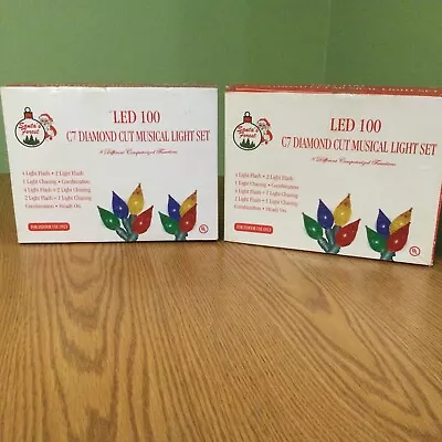 100 LED Christmas Tree Musical Light Set. Brand New Sealed Boxes. Lot Of 2 • $30