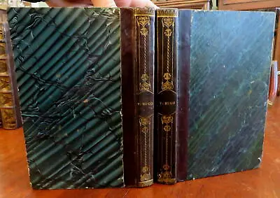Victor Hugo Poems Songs Of Twilight Inner Voices 1837 Leather 2 Vol. Set • $100