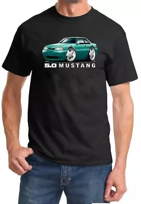 1987-93 Ford Mustang 5.0 LX Coupe Full Color Tshirt NEW FREE SHIPPING • $20