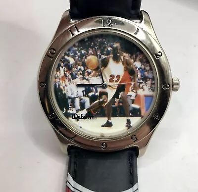 Vintage Michael Jordan Wilson Souvenir Watch Chicago Bulls #23 NBA Basketball • $25.95