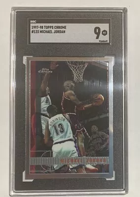 1997-98 Topps Chrome #123 Michael Jordan SGC 9 Bulls  • $40