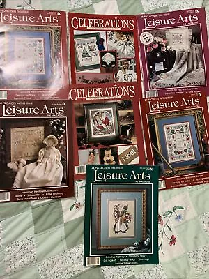 Lot 7 Vintage Leisure Arts/Celebrations Books/Magazine • $8