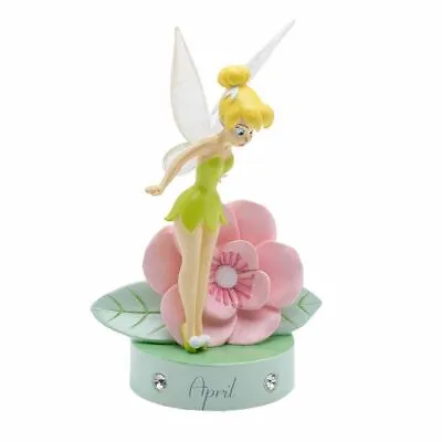 Tinker Bell Birthstone April Sculpture Ornament 9cm Gift Boxed • $59.95