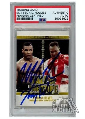 Mike Tyson Larry Holmes 2010 Sport Kings Tale Of The Tape Gold Auto #64 PSA/DNA • $161.95