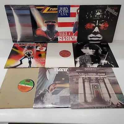 Lot 10 Vintage Rock And Metal Vinyl Records • $68