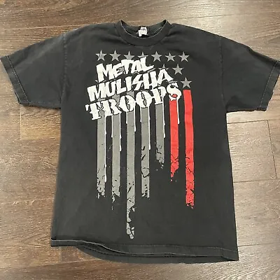 Metal Mulisha Troops Shirt; Distressed / Faded; Mens Large • $11