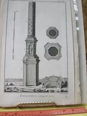 Vintage Print1778French Encyc. Columns De CussyArchitecture • $20