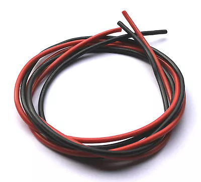 14 AWG Silicone Wire/cable RC ESC Motor LiPo 0.5/1/2/5/10m - Red & Black 14awg • £3.21