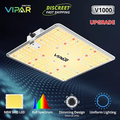 VIPARSPECTRA V1000 LED Grow Light Full Spectrum For Indoor Plants Veg Bloom IR • $26