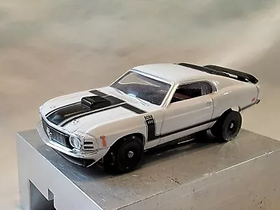 1970 MUSTANG FASTBACK  Boss 302 White On A TFX Chassis Ho Slot Car • $52