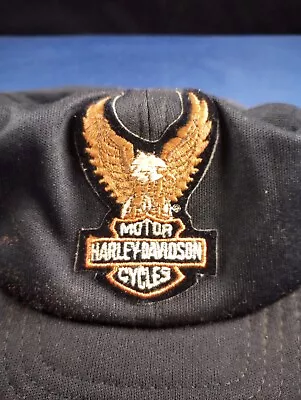 Vtg Harley Davidson Eagle Logo Biker Snapback Hat Cap AS IS  *575 • $20