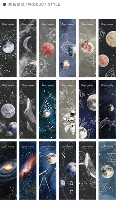 £4.49 • Buy 30pc Blue Whale Galaxy Planets Fantasy Bookmarks Book Markers Gift For Readers