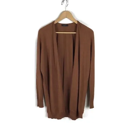 The Row Cardigan Sweater XS Brown Oversized Open Front Knit Cashmere Women’s • £578.12