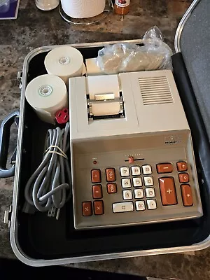 VINTAGE VICTOR MEDALIST 305 COMMERCIAL ADDING MACHINE CALCULATOR W/ Accessories • $9.99