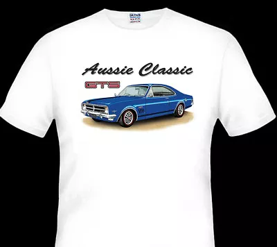 Holden 1968 Hk Gts Monaro  Quality  White Tshirt ( 7 Car Colours)  Big Fit  • $36