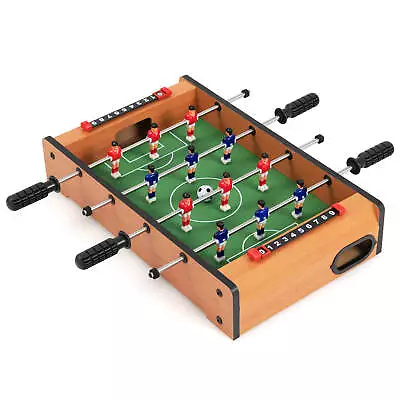 27  Compact Mini Arcade Table Hand Soccer Tabletop Foosball Game Set W/2 Balls • $39.99
