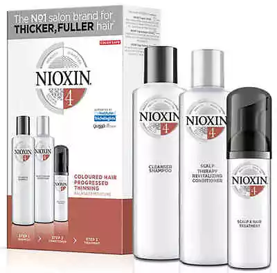 Nioxin Starter Trial Kit System 4 Shampoo/Conditioner/Treatment 150ml • $42.95