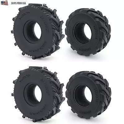 4Pcs 1.0  Mud Tires For RC 1:18 TRX4-M 1:24 Axial SCX24 Crawler Upgrade • $17.89