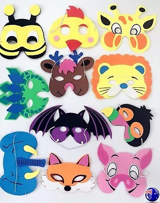 1X Kids Adult Insect Animal Party EVA Eye School Perform Costume Face Mask Prop • £5.32