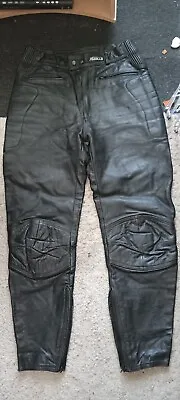 Ashman Biker Leather Trousers Label 34  • £20