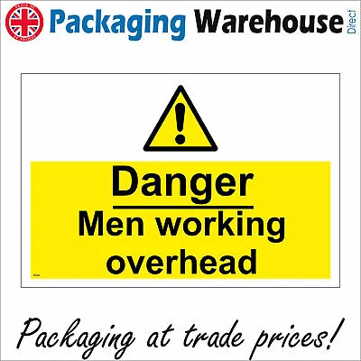 £23.37 • Buy Ws283 Danger Men Working Overhead Sign Crane Scaffolding Gangway Bridge Work