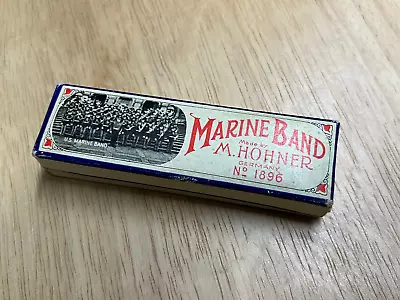 M. Hohner Marine Band Harmonica #A440 W/ Box Key Of C • Germany • $24.99