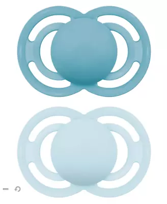 MAM Perfect 6+ Months Soother  Dummy Double Pack - Blue - Dummies • £9.50