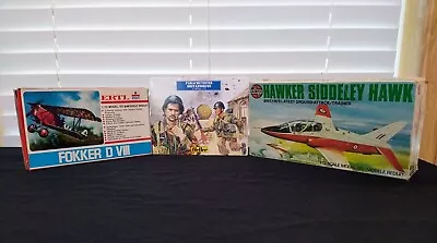 Set Of Three Vintage Miniature Military Scale Model Kits NEW OLD STOCK • $30.76