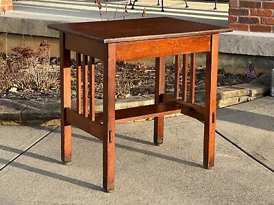 Antique Mission Oak Library Table C. 1920 • $411