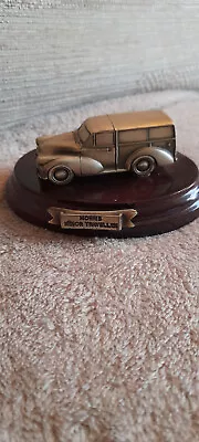 Mark Models Pewter Morris Minor Traveller Car Model On Wooden Plinth • $12.32