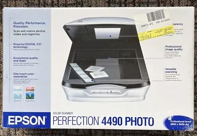 Epson Perfection 4490 Photo Color Scanner NEW IN BOX Design Photography • $275