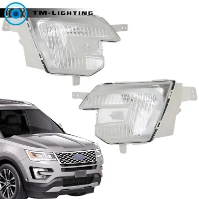 Front Fog Lights Driving Lamps Sets With Bulbs For 2016-2019 Ford Explorer • $94.99
