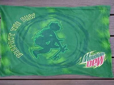 Mountain Dew Pillowcase(2) - Super Rare - Respect The Dew - 2007 - 100% Cotton.  • $19.99