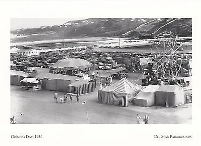 (19143) Postcard Del Mar Fairgrounds Opening Day 1936 MODERN POSTCARD • £1.68