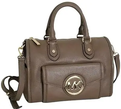 🌞michael Kors Margo Dark Dune Brown Leather Shoulder Satchel Crossbody Bag🌺nwt • $176.69