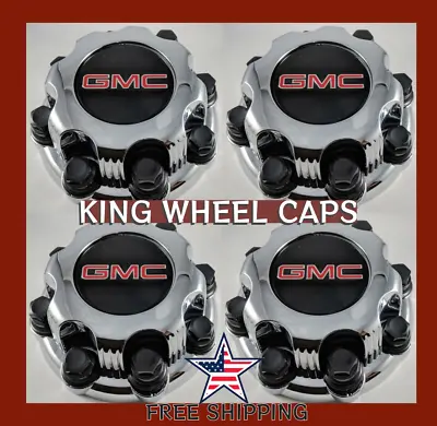 4pcs. GMC Sierra Yukon VAN 1500 2500 3500 16  Wheel  Center Caps Hub 8 Lug CAPS. • $58.99