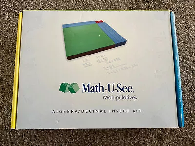 Math U See Manipulatives Algebra Decimal Insert Kit Integer Block Homeschool • $25.20