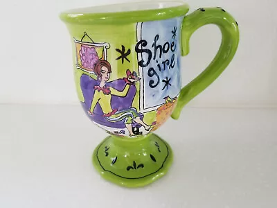 Shoe Girl Jennifer Brinley Certified International Pedestal Coffee Mug • $12.99