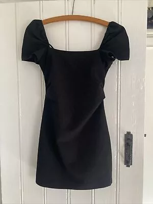 Zara Dress Sz S Pleated Detail Capped Sleeve (washed & Ironed)  • £4