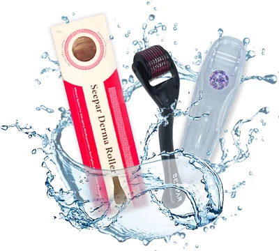 $19.59 • Buy DERMA ROLLER Hair Loss Treatment 540 Titanium Micro Needles Dermaroller 1.5 Mm  