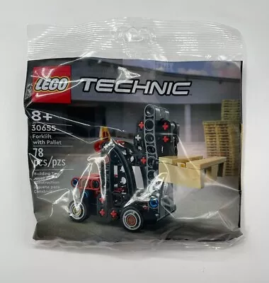 LEGO Technic 30655 Forklift With Pallet New Polybag 2023 SEE PICS 78 PCS • $7.67