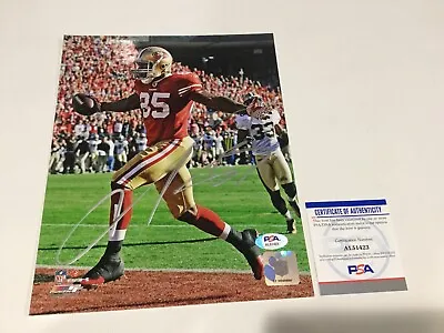 Vernon Davis Signed SF San Francisco 49ers 8x10 Photo PSA DNA COA Autographed A • $99.99