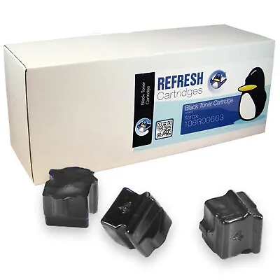 Refresh Cartridges Black 108R00663 Solid Ink Compatible With Xerox Printers • £33.57