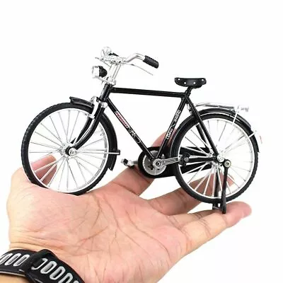 1:10 Scale Diecast Metal Model Retro Bicycle  Toys Vintage Miniature Collectible • £9.72