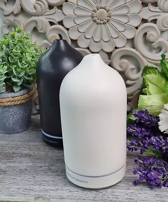 Buckley & Phillips White Stone Ultrasonic Oil Diffuser Aromatherapy Zen Calming • $79.90