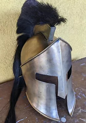 Roman 300 Medieval King Leonidas Replica Wearable Metal Spartan Helmet • $95